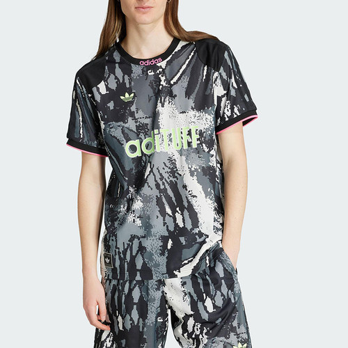 Adidas/阿迪达斯正品三叶草男士时尚印花经典复古球衣T恤KD2351