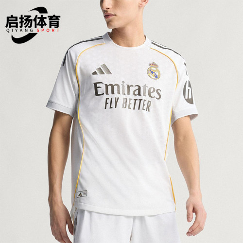 Adidas/阿迪达斯正品2025男士足球比赛经典运动透气短袖JV5918
