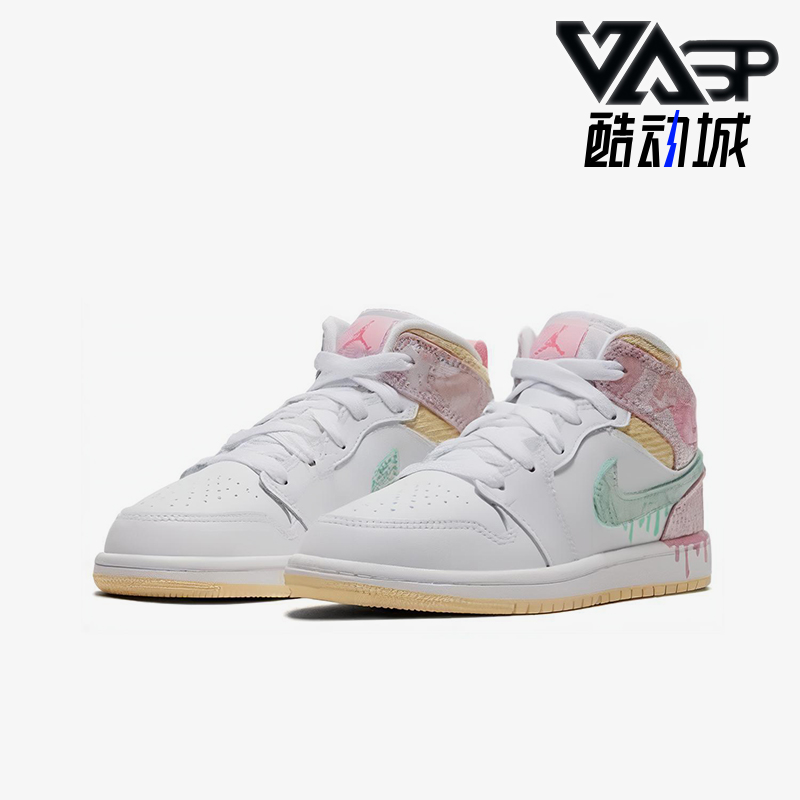 Nike/耐克正品JORDAN 小童透气中帮减震运动时尚篮球鞋DD1667-100