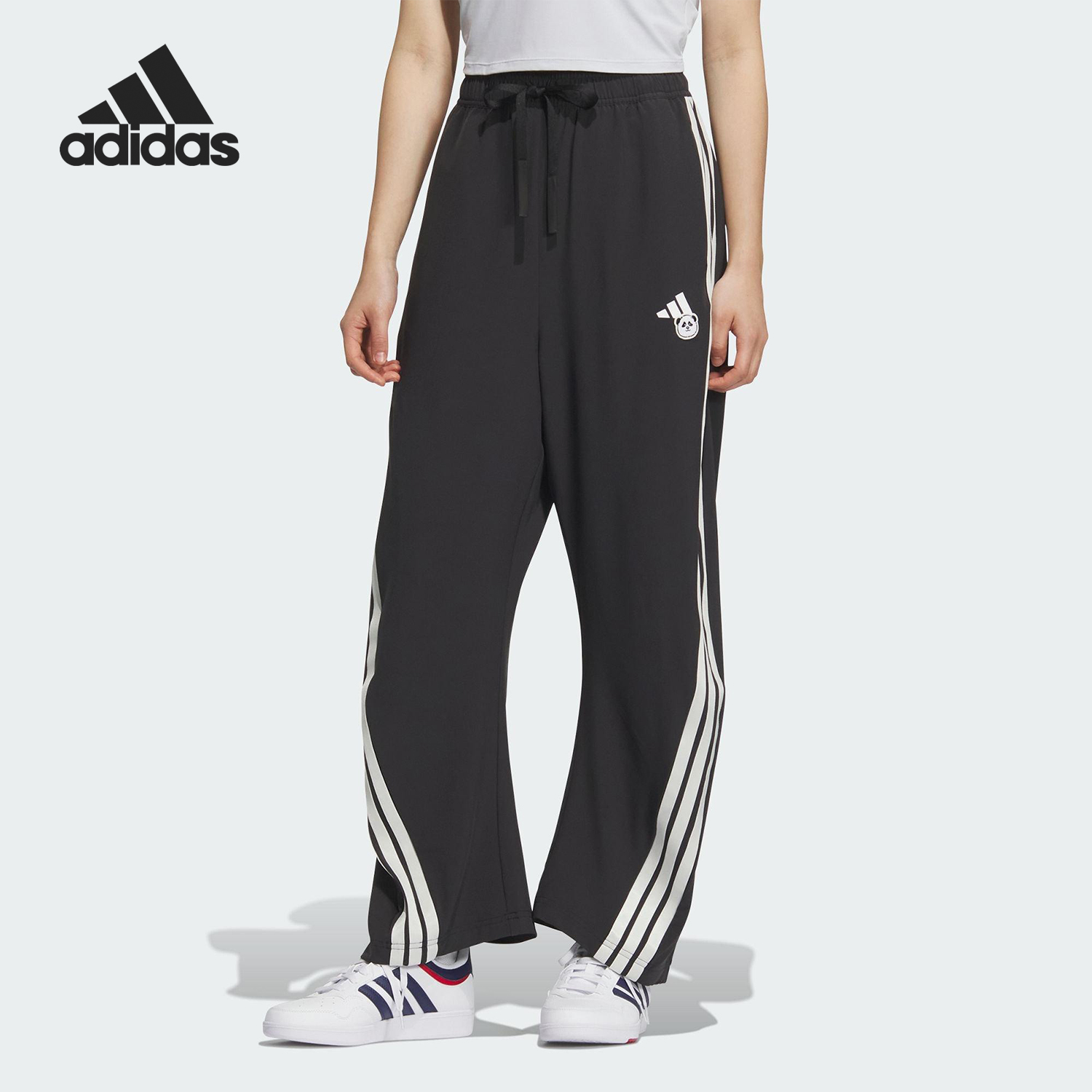 Adidas/阿迪达斯官方正品2025女士运动宽松透气凉爽长裤KC1492