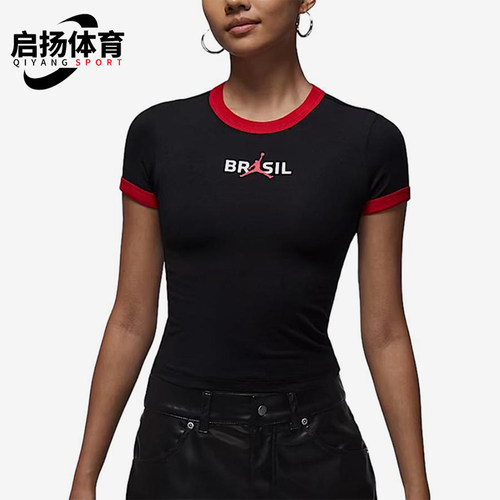 Nike/耐克正品女士圆领套头舒适运动休闲短袖T恤IF3927-010