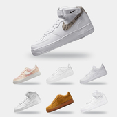 101 Force 耐克正品 Nike Mid女鞋 Air DD9625 高帮运动鞋