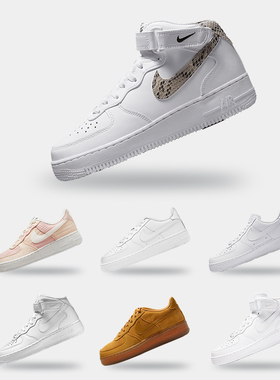 Nike/耐克正品Air Force 1 '07 Mid女鞋高帮运动鞋DD9625-101