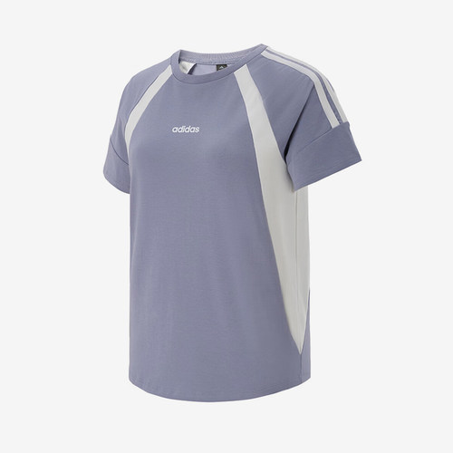 Adidas/阿迪达斯正品女士透气圆领短袖FW25插肩袖T恤KB8556