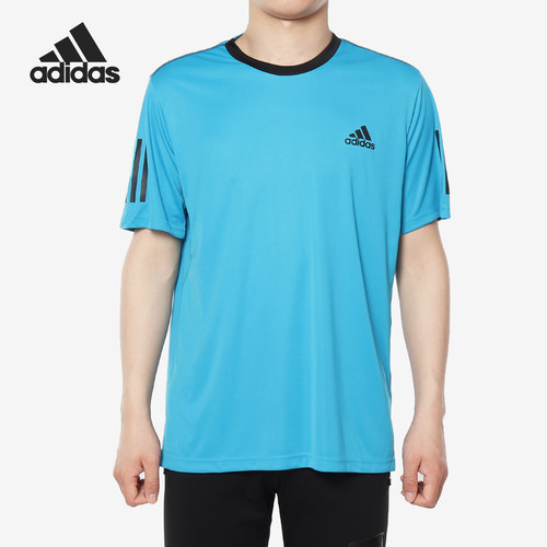 Adidas/阿迪达斯正品 CLUB 3STR TEE 男子休闲运动短袖T恤DU0861