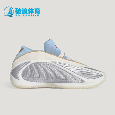 Adidas/阿迪达斯正品ANTHONY EDWARDS 2男女耐磨中帮篮球鞋KJ5134