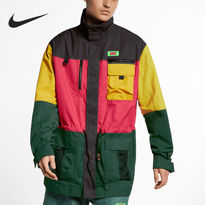 Nike/耐克正品SPORTSWEAR男女拼接立领宽松外套CJ1459-082
