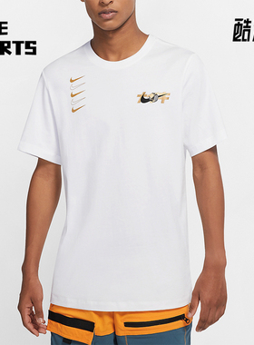 Nike/耐克正品2025男士印花圆领套头耐穿运动休闲短袖DC9194-107