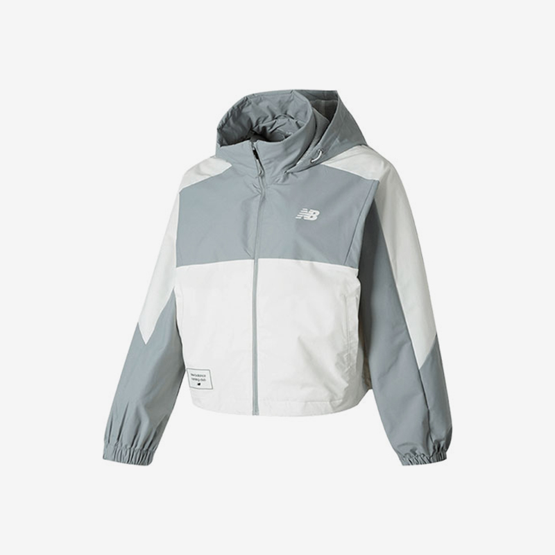 New Balance/NB正品2025新款女子梭织连帽夹克外套NAE12412-GR