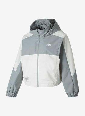 New Balance/NB正品2025新款女子梭织连帽夹克外套NAE12412-GR
