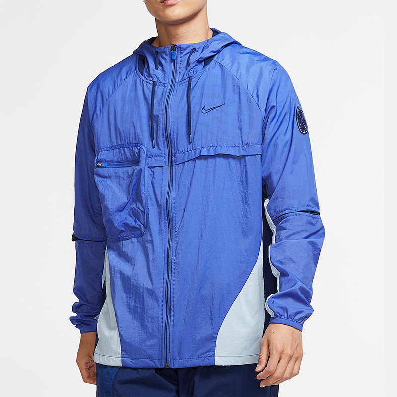 耐克男子连帽跑步夹克外套