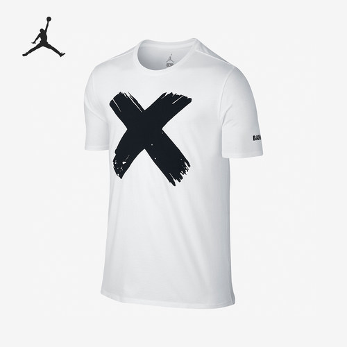 Nike/耐克正品JORDAN男士图案宽松透气运动短袖842254-100