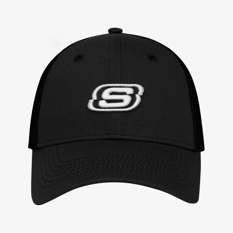 Skechers/斯凯奇正品男女同款时尚 LOGO 透气训练运动帽子