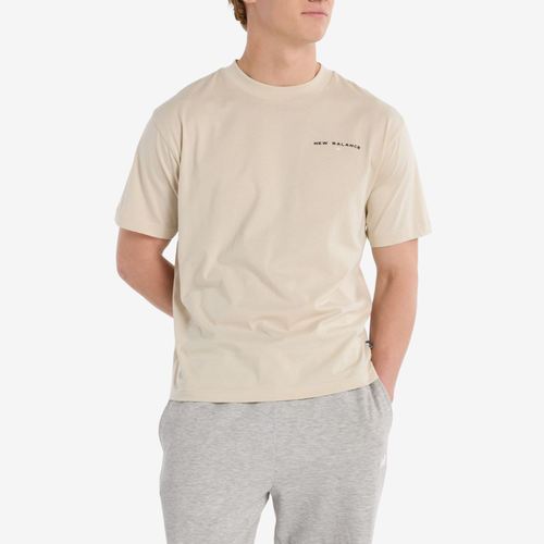 New Balance新百伦正品休闲男圆领直筒型字母短袖T恤MT51507-TWF