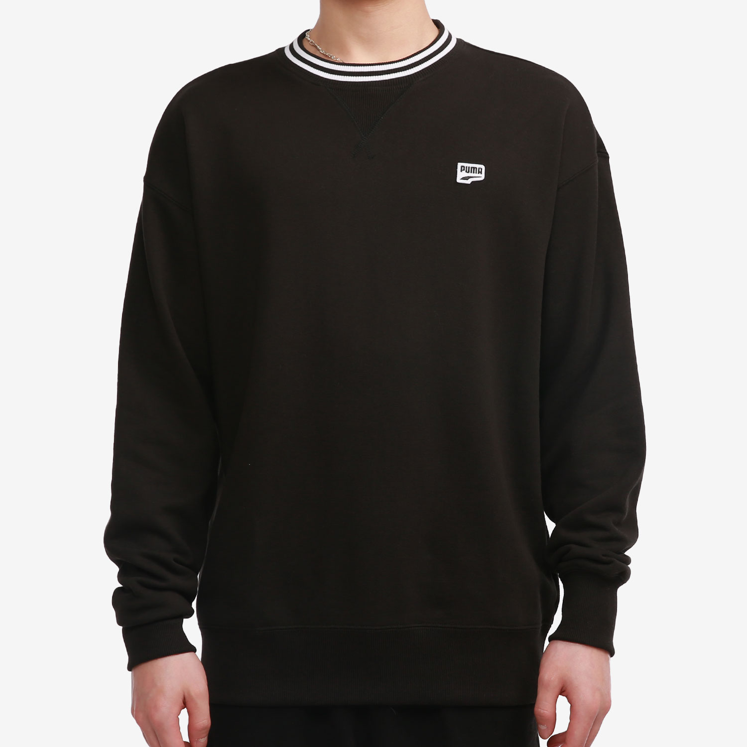 Puma/彪马正品新款男子撞色圆领休闲运动卫衣 DOWNTOWN 531426-01