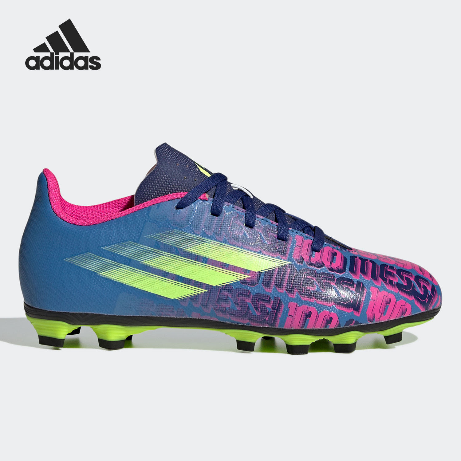 Adidas/阿迪达斯正品运动男童时尚潮流实战训练耐磨足球鞋 FY6933