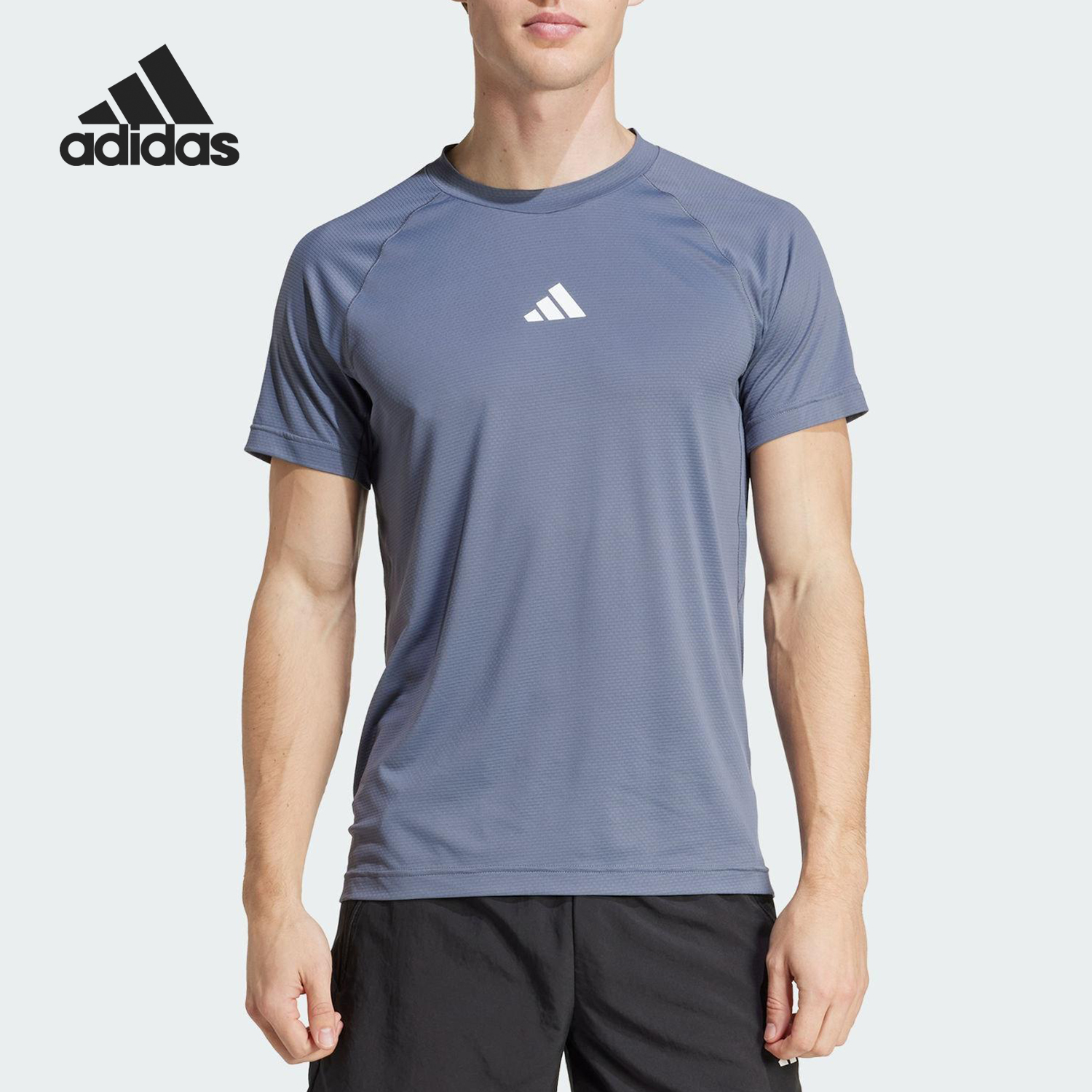 Adidas/阿迪达斯官方正品CLIMACOOL男士透气健身运动短袖JY9513