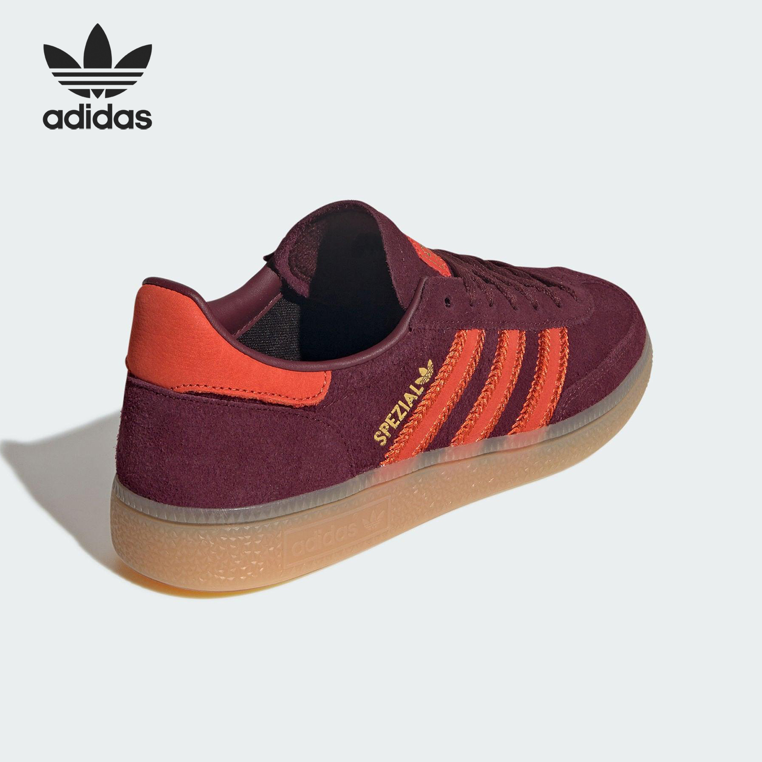Adidas/阿迪达斯官方正品三叶草女士绒面革休闲日常板鞋JR0848