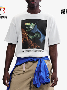 Nike/耐克正品2025男士日常圆领套头透气印花运动短袖HJ0889-121