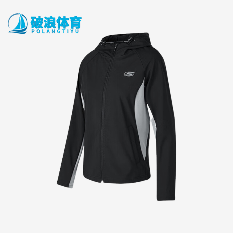 斯凯奇女士加绒梭织连帽外套