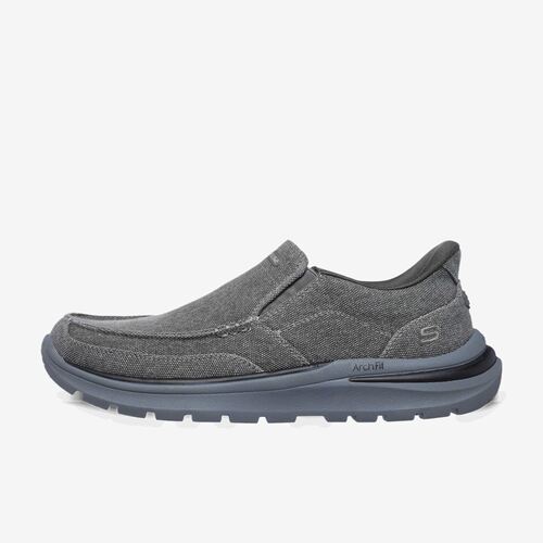 Skechers斯凯奇正品Arch Fit男款中帮生活运动休闲鞋205490-CHAR
