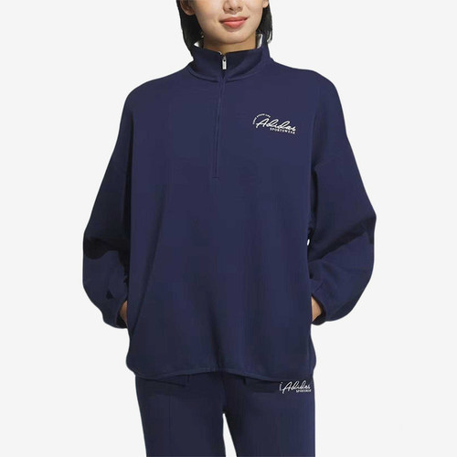 Adidas/阿迪达斯正品Verbiage Burberry女士立领卫衣JZ1658