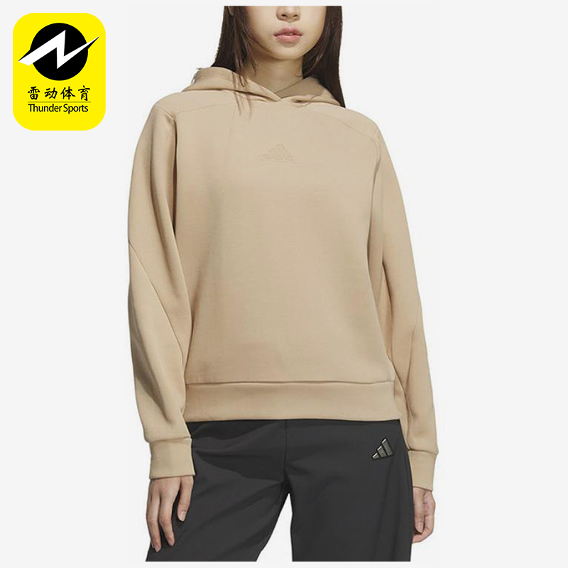 Adidas/阿迪达斯正品春秋女士运动连帽宽松套头针织卫衣JM8794