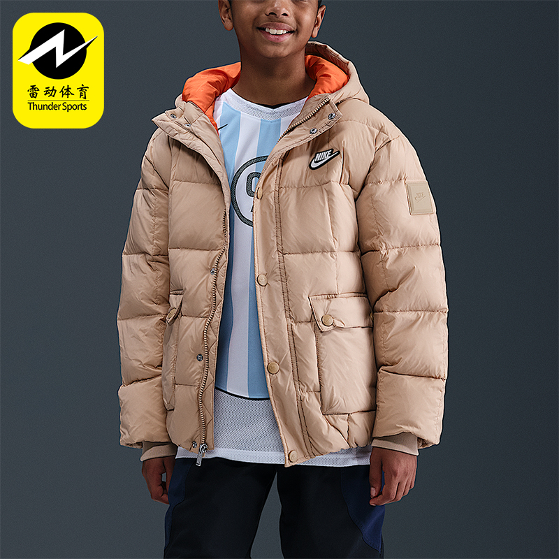 Nike/耐克正品Premium大童休闲宽松轻巧户外运动羽绒服IQ6136-200
