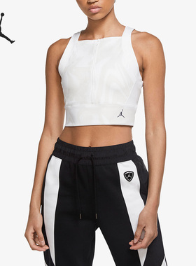 Nike/耐克正品Jordan女子短款简约时尚运动背心CV7976-100