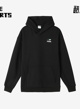 Puma/彪马正品PUMAS Hoody男士运动口袋休闲保暖刺绣连帽卫衣