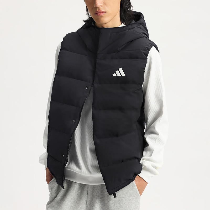 Adidas/阿迪达斯正品HELIONIC 男士无袖连帽保暖羽绒马甲KH3995