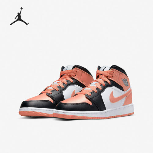 Nike/耐克正品Air Jordan 1 Mid (GS) 大童运动鞋DM9077-108