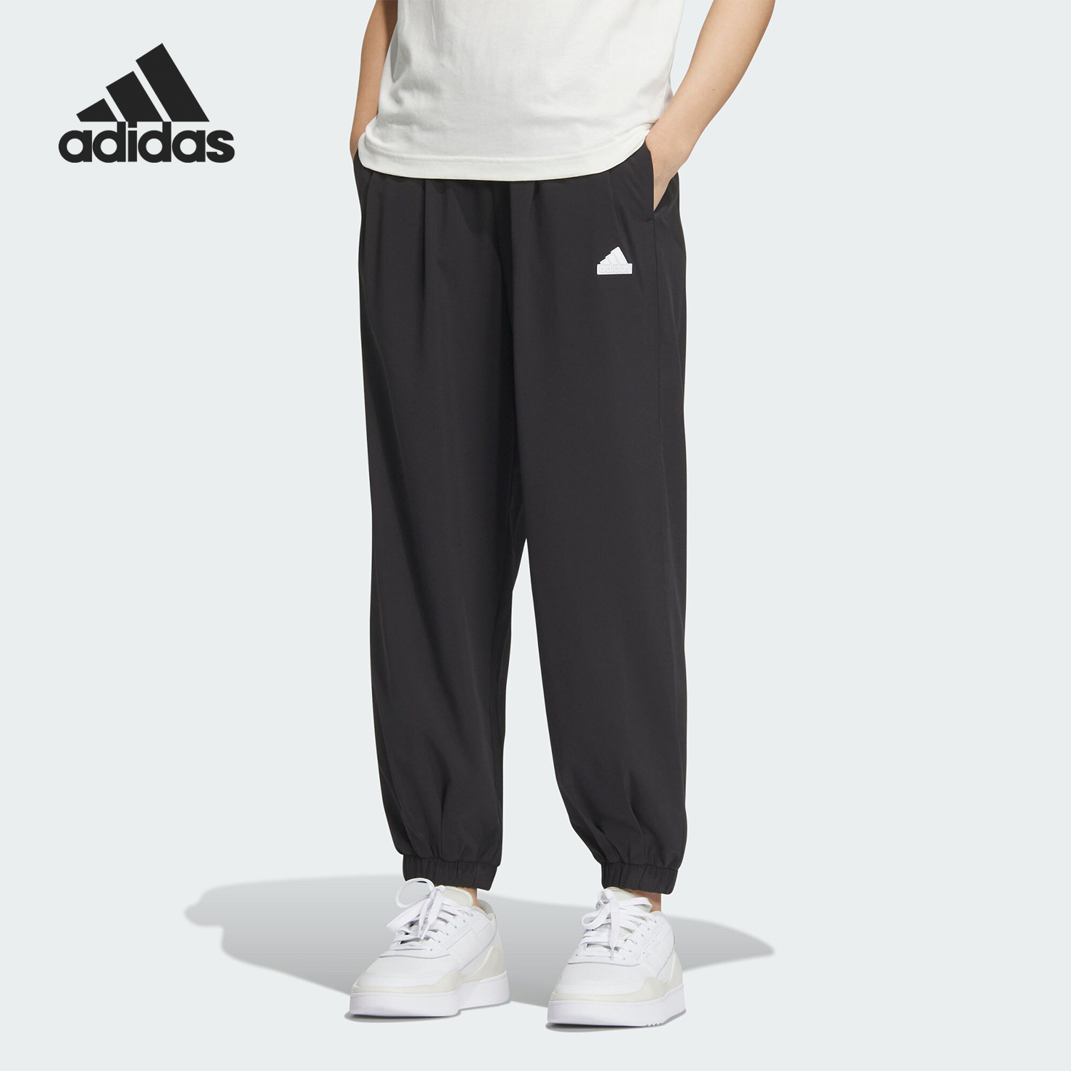 Adidas/阿迪达斯正品新款女士防晒UPF50+宽松九分裤IM8833
