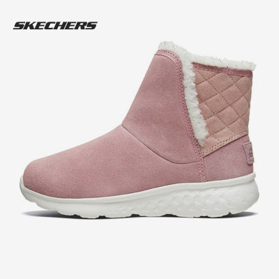 SKECHERS正品新款菱格面拼接冬靴