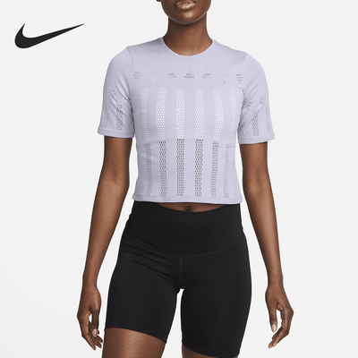 Nike/耐克正品夏季新款女士透气短款休闲运动T恤DV9170-519