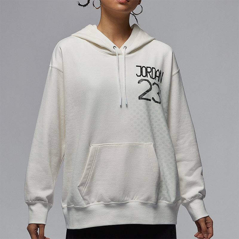 Nike/耐克正品JORDAN女士户外针织连帽宽松卫衣HQ6072-133