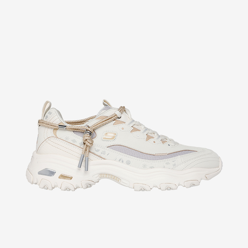 Skechers/斯凯奇正品2024秋冬新年款男士绑带简约户外老爹鞋