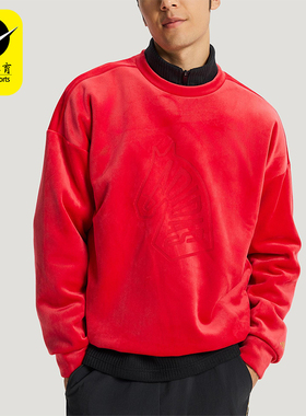 Adidas/阿迪达斯正品2025冬季款男士日常圆领套头宽松卫衣KE4069