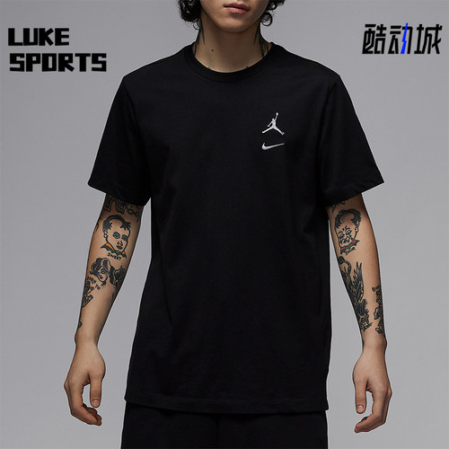 Nike/耐克正品JORDAN男士经典休闲针织宽松运动透气T恤IB8915-010