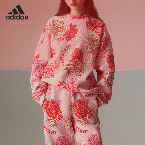 阿迪达斯女子SMC宽松圆领卫衣