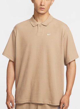 Nike/耐克正品Oversize男士宽松简约翻领经典休闲T恤IF0377-247