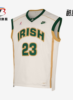 Nike/耐克正品2025男士V领套头透气经典篮球背心T恤IF0292-133