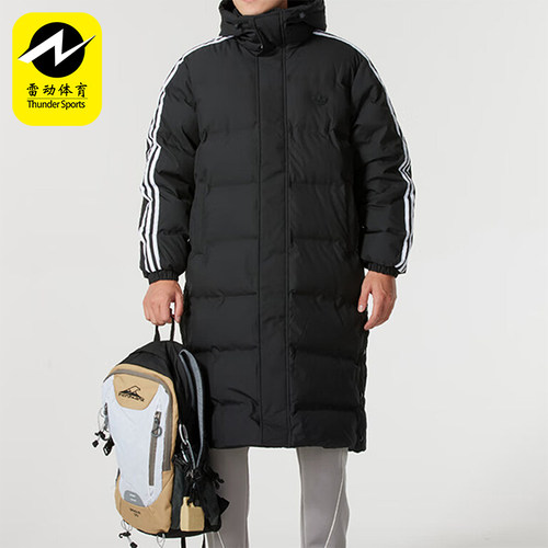 阿迪达斯男士保暖防风羽绒服