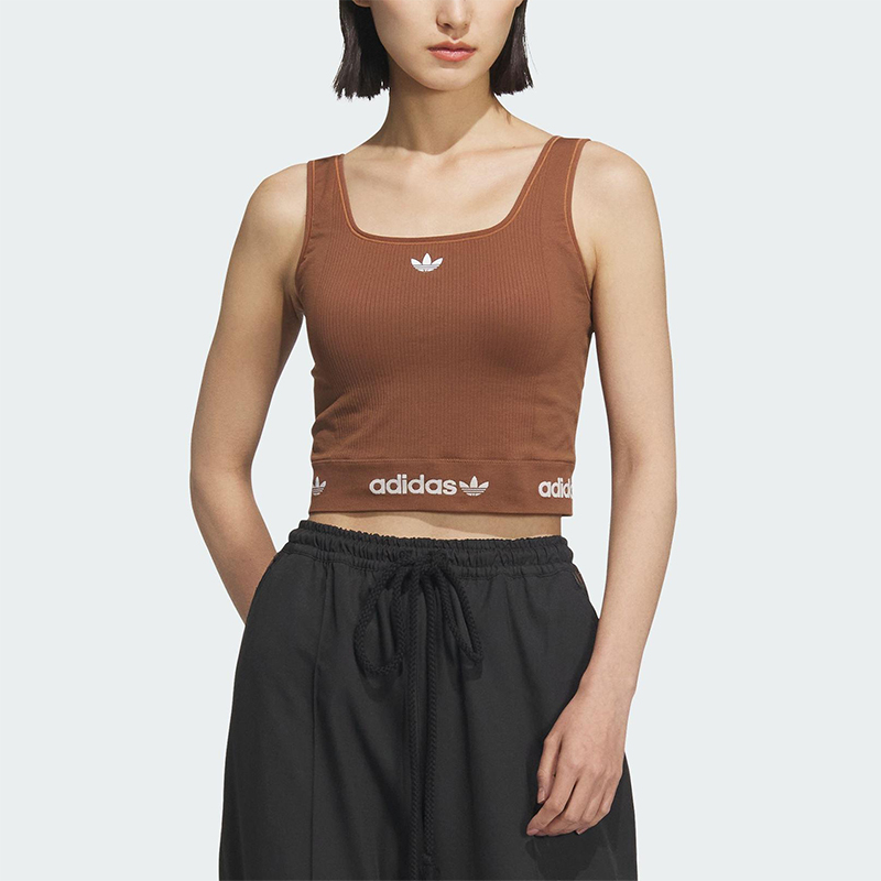 Adidas/阿迪达斯正品三叶草女士时尚经典简约修身无袖背心KB6421