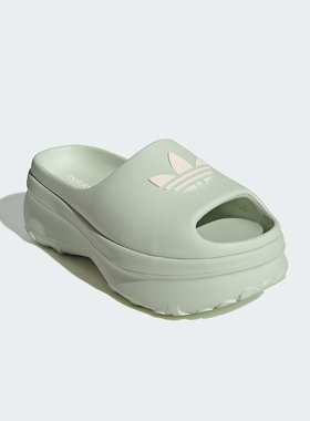 Adidas/阿迪达斯正品三叶草女士露趾透气厚底耐磨运动拖鞋JH7467