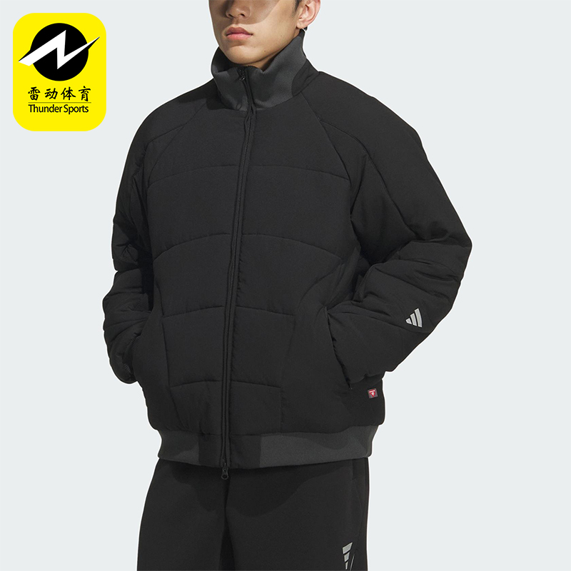Adidas/阿迪达斯正品2025秋季款男士日常保暖运动宽松棉服KC2570