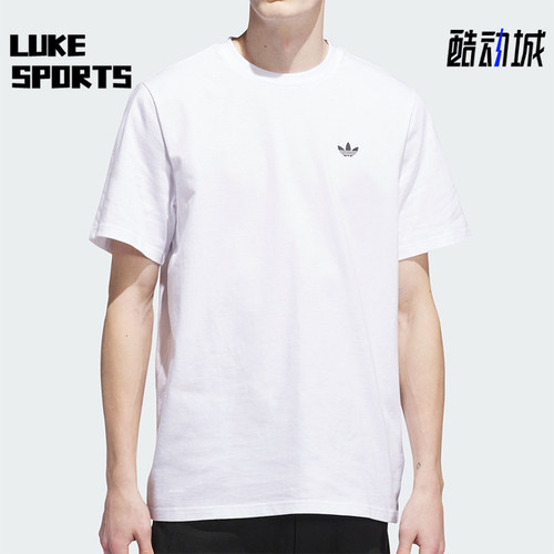 Adidas/阿迪达斯正品三叶草男士透气运动圆领针织短袖T恤JW0039