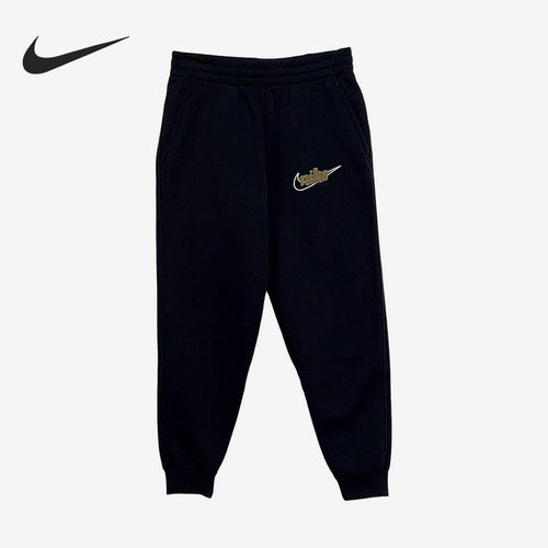 Nike/耐克正品新款儿童黑色校园松紧腰针织长裤IF2457-010
