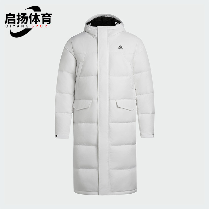 Adidas/阿迪达斯正品冬季新款男女连帽保暖长款羽绒服外套KF6749