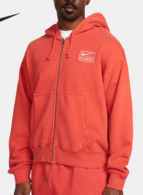 Nike/耐克正品x Stüssy男女长拉链开襟连帽外套FJ9162-642